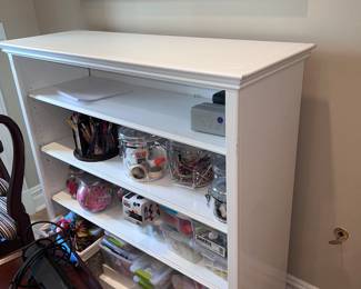 White shelf unit