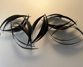 Brutalist wall art sculpture 