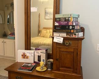 1800’s wooden mirror Wardrobe 