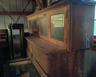 Very large antique kitchen, dinning room or pantry cupboard.