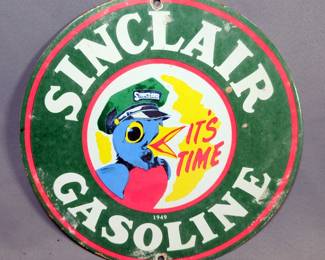 Sinclair Little Bird It's Time Gasoline Metal, 10" Round