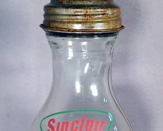 Sinclair Dino Gasoline Glass Bottle With Lid, 14" Tall