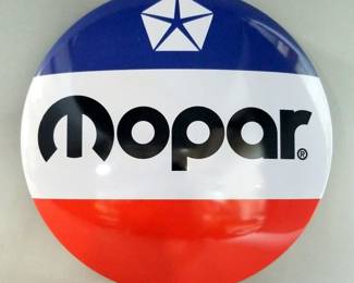 MOPAR Metal Button Sign, 16"