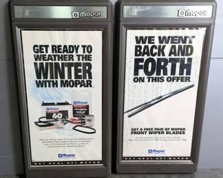 Mopar Plastic Store Signs, 39" X 20", Qty 2