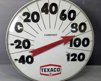 Vintage Texaco Thermometer, 18"