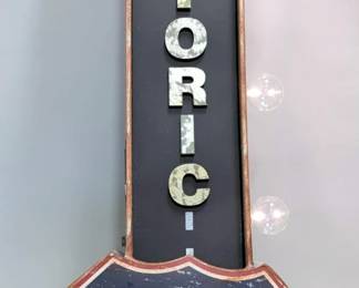 Historic Route 66 Double Sided Lighted Marquee Sign, 30" x 9.25" x 4", Battery Powered, Includes 5 LED Bulbs