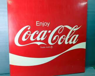 Coca Cola Metal Sign, 36" X 36"