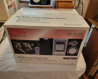 Brand new, still sealed in box Aiwa XR-M150 digital audio system. 