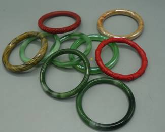 LOT OF BANGLE BRACELETS