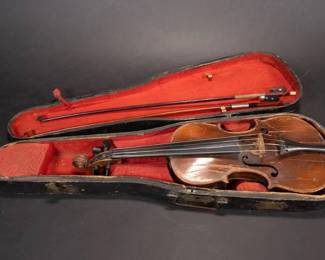Antique Italian Violin Labeled in Interior: " Antonius Stradivarius Cremonenfis Faciebal Anno 1716 A S