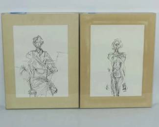  ORIGINAL VINTAGE ALBERTO GIACOMETTI LITHOGRAPH FRAMED