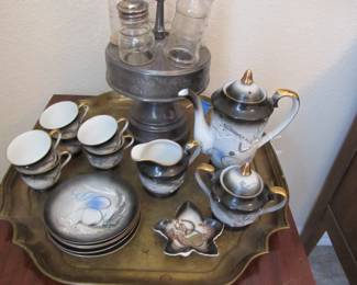 Vintage Dragon ware tea set