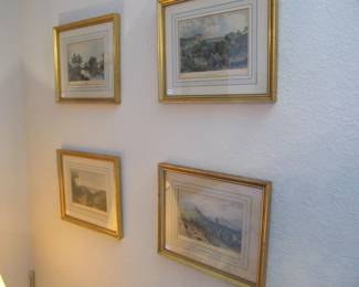 Vintage framed Lithographs