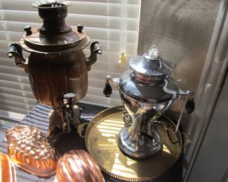 Art Deco coffee pot and 1900s coffee urn