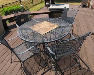 Nice wrought iron patio set