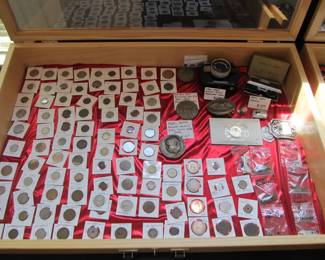 Plenty of vintage and antique coins