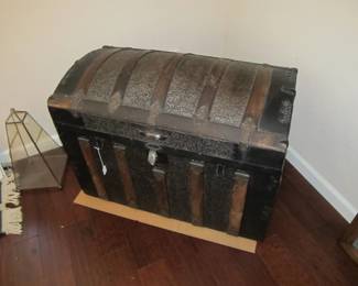Some antique steamer trunks!