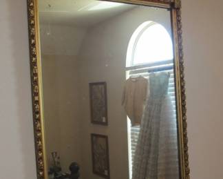 Antique gold mirror
