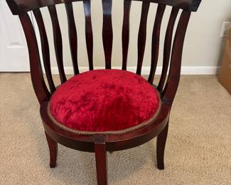 Vintage barrell back accent chair