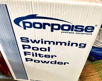 Pool filter powder
