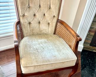 MCM wood/cane side chair