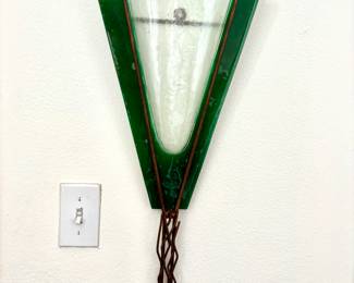 Contemporary glass wall piece