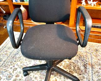 Black office chairs