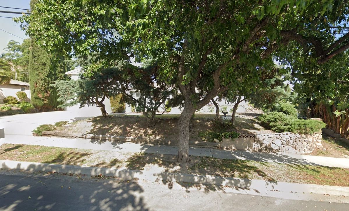 There is a large tree in front of the house, but this is more or less what the sale location looks like.