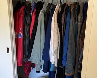 The sale also features a couple of closets full of clothes.  This is one of them.