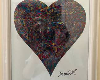 There are so many ways to express love.  This is one of them.  This is signed by the artist.