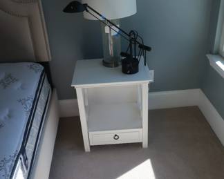 night stand and lamp