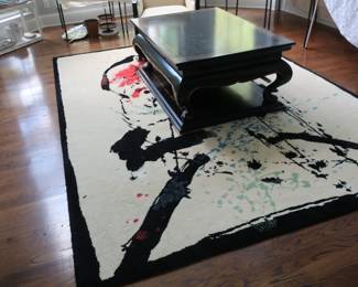 another view of wool rug 55" x 37"