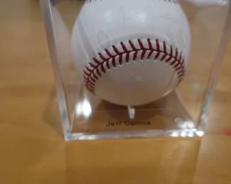 Jeff Conine signed baseball
