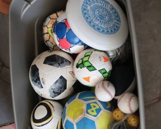 assorted game balls