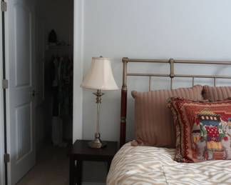 another view of spread Lamps and night stands are still available.