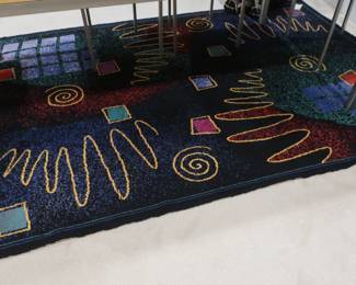 Black rug Size is 93 x 67