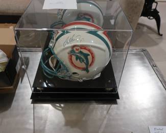 Dan Marino signed foot ball helmet