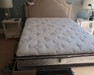 King mattress by Simmons Beauty rest and bed frame