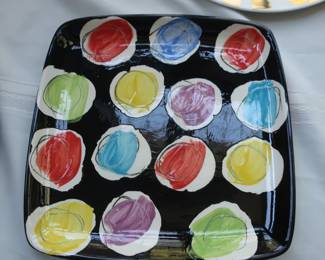 decorative signed czech plate