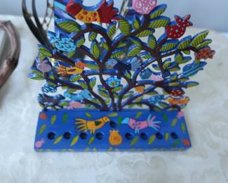Menorah signed