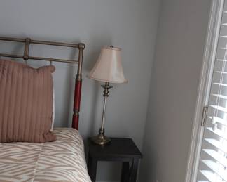 another view of lamp and nightstand