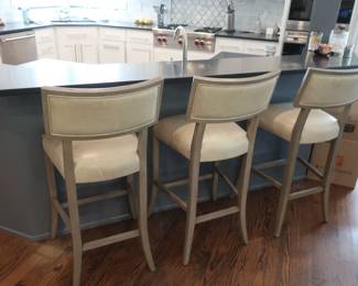 three bar height stools