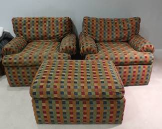 Betty m chairs and hassock