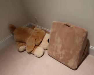 stuffed animal and pillow -stuffed animal is sold