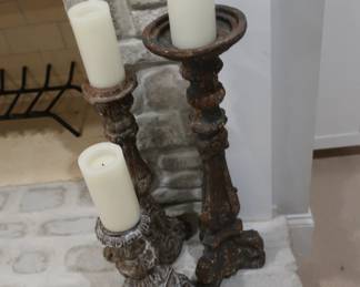 set of three candles