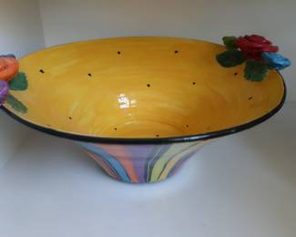 Mary Rose Young pottery rose bowl