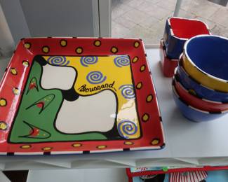 Broussard serving pieces