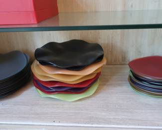 Terrestra sea glass servers, plates, bowls