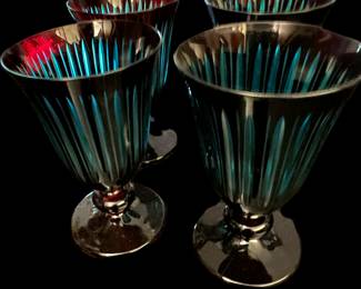 L'OBJET Blue Prism Wine Glasses (4)
