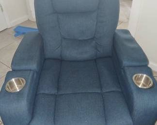 Reclining chair, blue